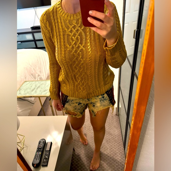 Gold elegant luxury pullover - Picture 3 of 9